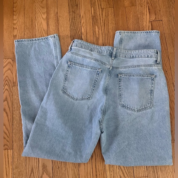 H&M Light Blue Straight Leg Women's Jeans - Picture 2 of 4